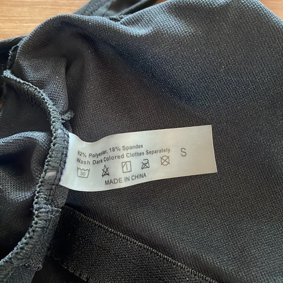 Black Shein one piece swim suit - Picture 3 of 4